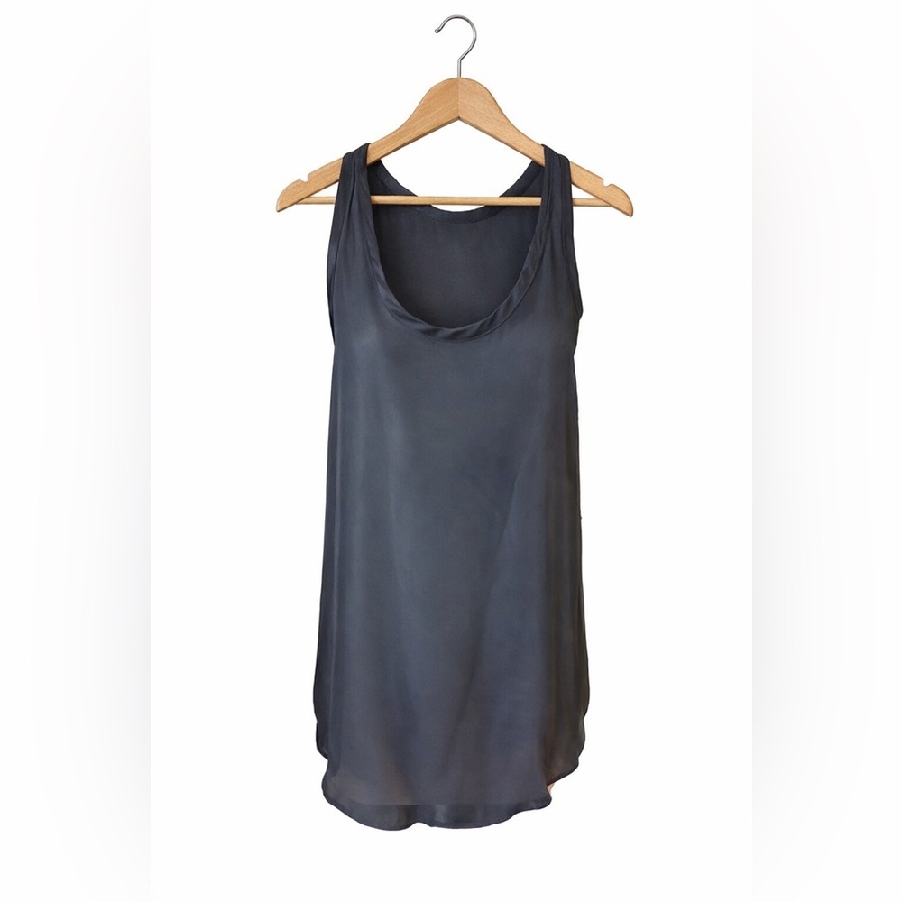 Oxford & Regent Sheer Blacks Silky Racer Back Tank. Size XS. Great Condition